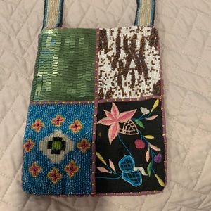 Beaded bag.
